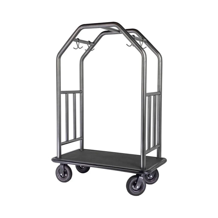 Hospitality 1 Source CCRDBL01 Coastal Series Estate Cart — Rubber Mat Deck- 8" pneumatic wheels Case Pack of 10 Pieces