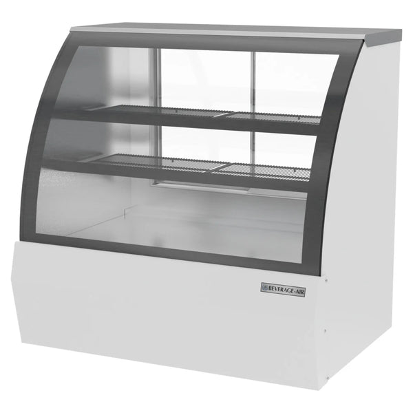 Beverage-Air CDR4HC-1-W-D 49 1/4" Curved Glass White Dry Bakery Display Case