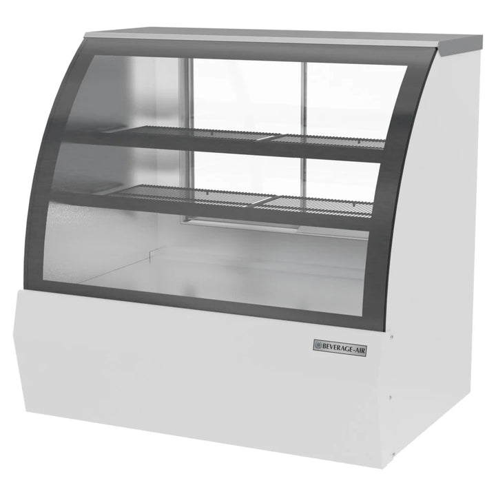 Beverage-Air CDR4HC-1-W-D 49 1/4" Curved Glass White Dry Bakery Display Case