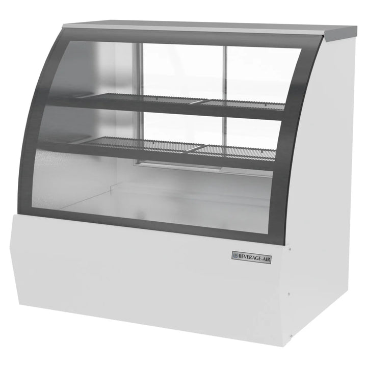 Beverage-Air CDR4HC-1-W 49" Curved Glass White Refrigerated Bakery / Deli Display Case