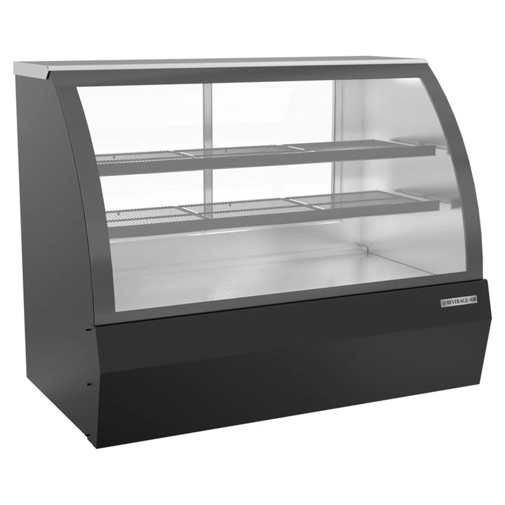 Beverage-Air CDR5HC-1-B-D 60 1/4" Curved Glass Black Dry Bakery Display Case