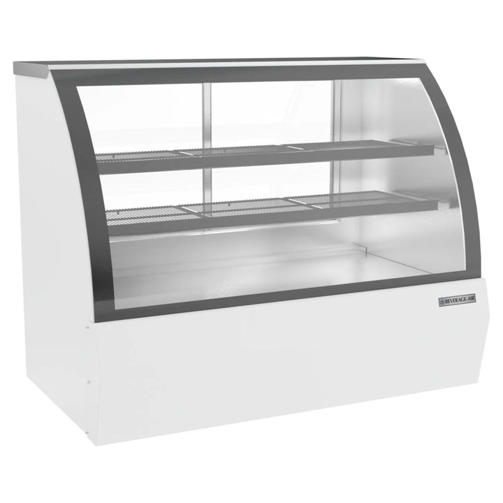 Beverage-Air CDR5HC-1-W-D 60 1/4" Curved Glass White Dry Bakery Display Case