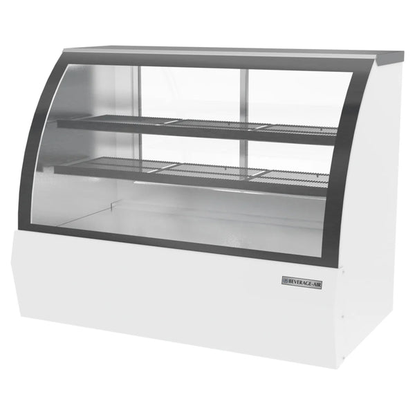 Beverage-Air CDR5HC-1-W 60" Curved Glass White Refrigerated Bakery / Deli Display Case