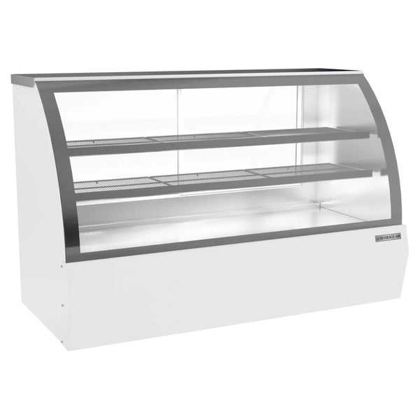 Beverage-Air CDR6HC-1-W 73" Curved Glass White Refrigerated Bakery / Deli Display Case