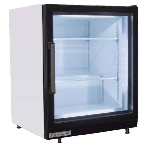 Beverage-Air CF3HC-1-W 23" White Countertop Display Freezer with Swing Door