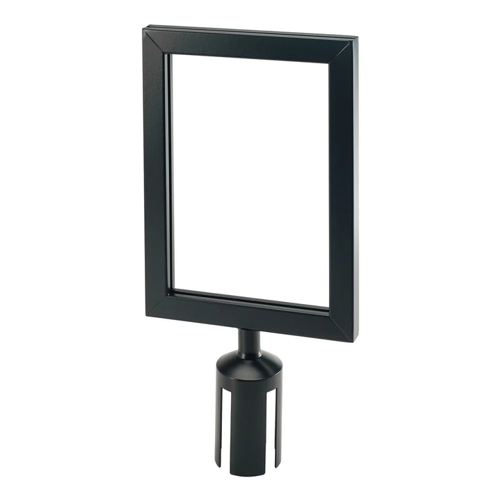 Winco CGSF-12K Stanchion Top Sign Frame, Black