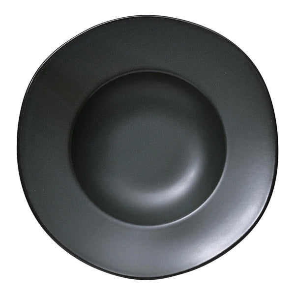 Yanco CH-510 Champs 10.75" Round Pasta Plate in Green Porcelain with Matte Glaze - Pack of 12