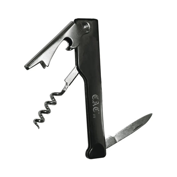 CAC China CKSW-3 Waiter's Corkscrew Black Finish /Each