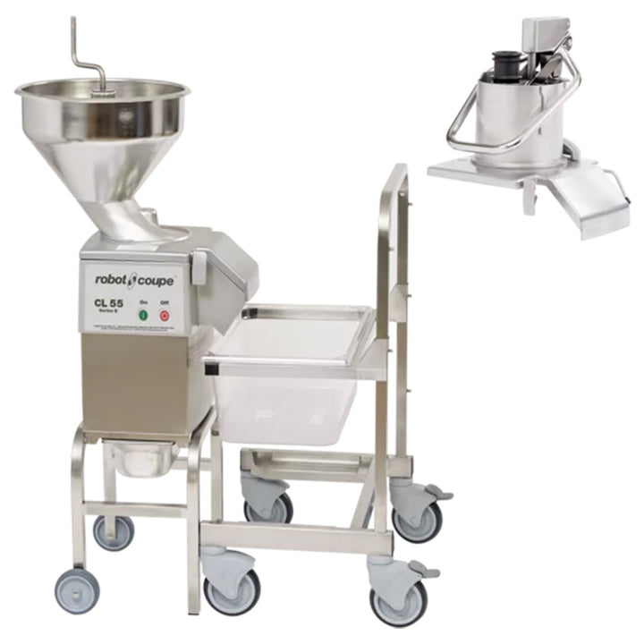 Robot Coupe CL55WS Food Processor with Full Moon Pusher Feed, 16 Discs, 2 1/2 hp, 120 v / 60 / 1ph 7