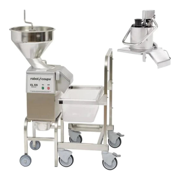 Robot Coupe CL55WS Food Processor with Full Moon Pusher Feed, 16 Discs - 2 1/2 hp, 120 v