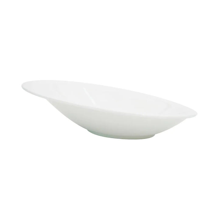 CAC China COL-28 Sheer Oval Bowl 22oz 13 1/4" Case of 12 Pcs