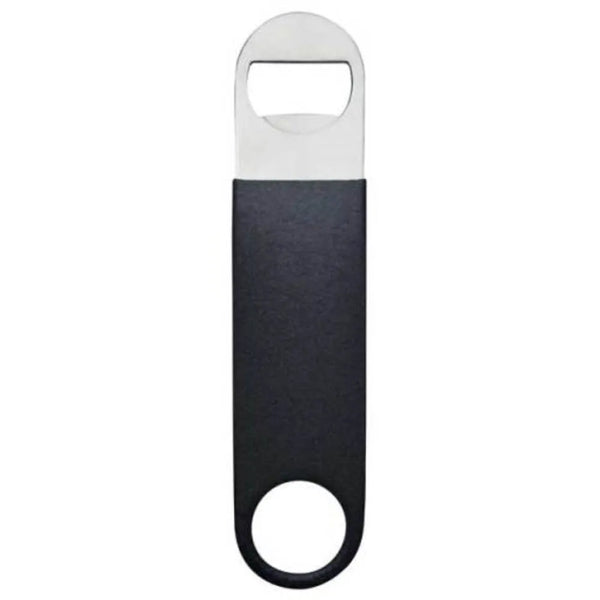 Bar Maid CR-1277BR Paddle Style Bottle Opener — Black Rubberized