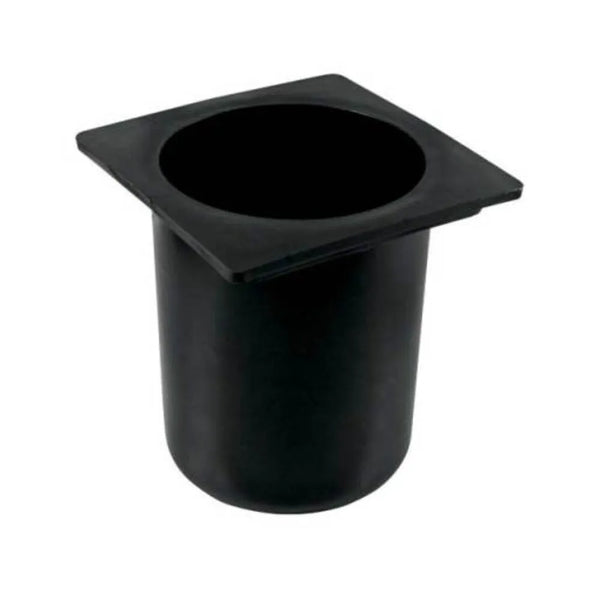 Bar Maid CR-2400 Polyethylene Bottle Well — Round, Black