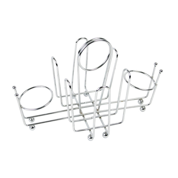 Thunder Group CRSP956 Chrome Plated Wire 9" x 5" Sugar Pocket Holder