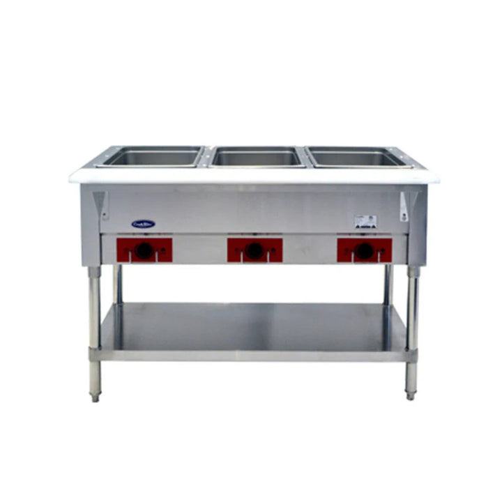 Atosa CSTEA-3 1500W/120V Electric Steam Table, 3 Open Wells 