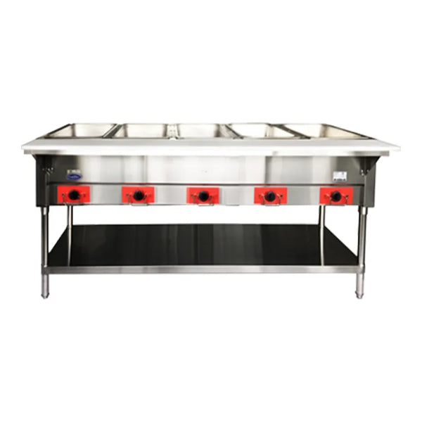 Atosa CSTEB-5C 72.5" 3750W/240V  Electric Steam Table, 5 Open Wells