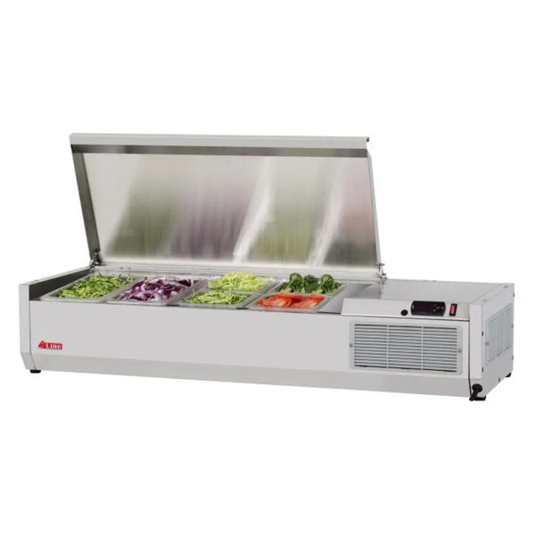 Turbo Air CTST-1200-13-N 47-1/4" Refrigerated CounterTop Salad/Sandwich Prep Table, 6 Pan Capacity, 115/60/1