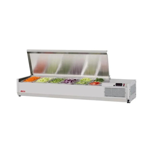 Turbo Air CTST-1500-13-N 59" Refrigerated CounterTop Salad/Sandwich Prep Table, 12 Pan Capacity, 115/60/1