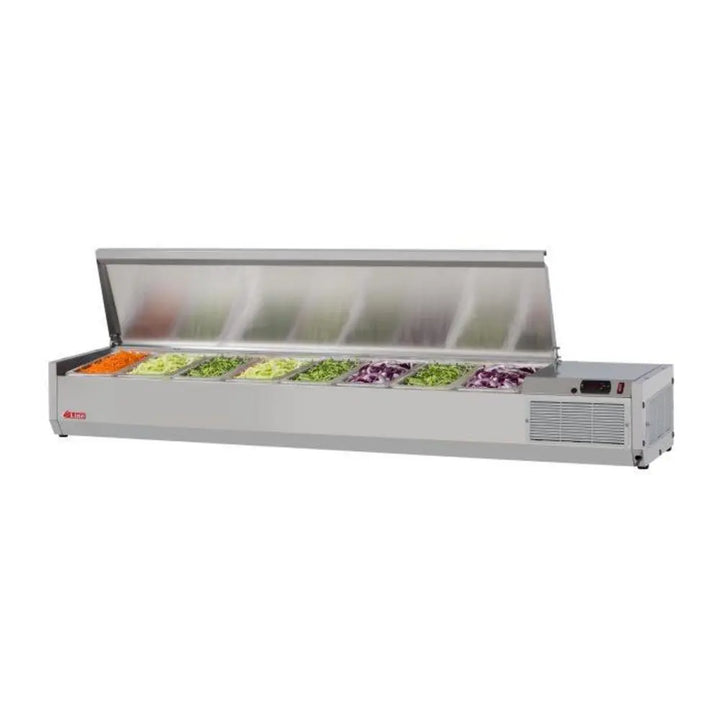 Turbo Air CTST-1800-N 70-7/8" Refrigerated CounterTop Salad/Sandwich Prep Table, 9 Pan Capacity, 115/60/1