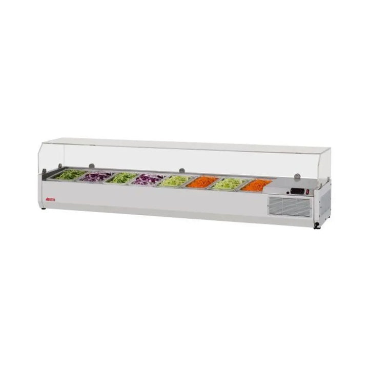 Turbo Air CTST-1800G-13-N 70-7/8" Refrigerated Counter Top Salad Table, 8 Pan Capacity, 115/60/1