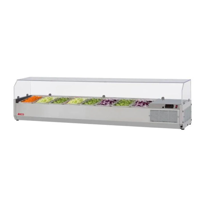 Turbo Air CTST-1800G-N 70-7/8" Refrigerated Counter Top Salad Table, 9 Pan Capacity, 115/60/1