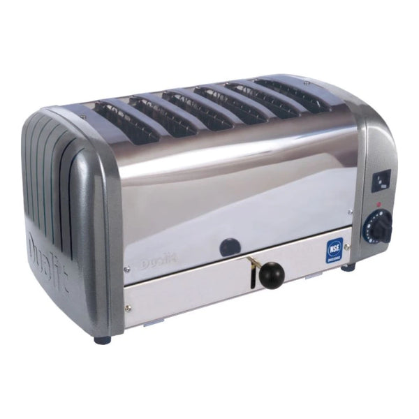 Cadco CTW-6M(220) 6-Slice Standard Toaster with 1" Slots - 220V