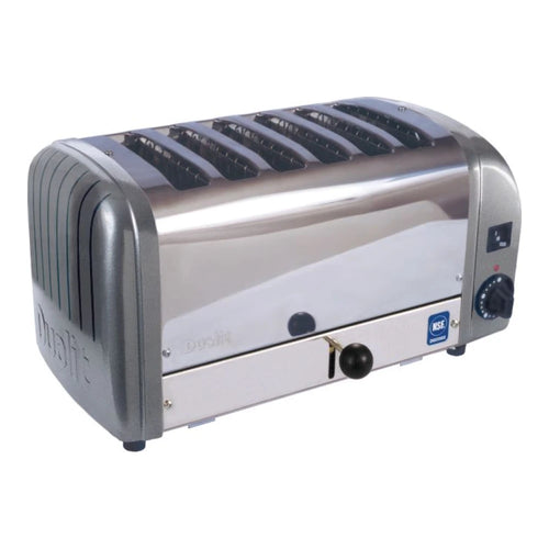 Cadco CTW-6M(220) 6-Slice Standard Toaster with 1