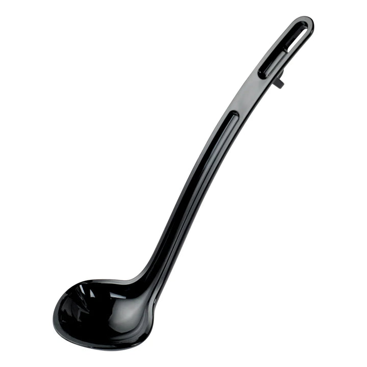 Winco CVLD-8K 8-1/2" Ladle, 3/4oz, Black, PC, Curve