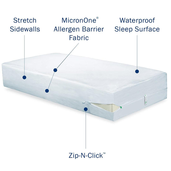 Clean Rest Waterproof Mattress Encasement 39 x 75 x 7 - Twin 9