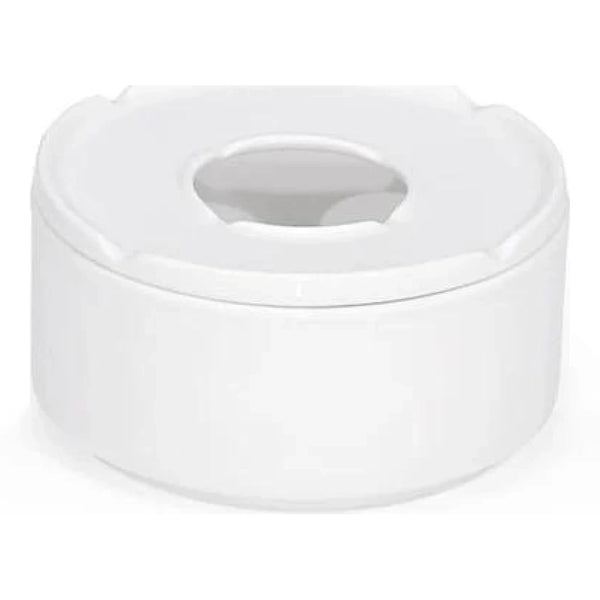 Furtino England Delta 4"/ 10.5cm White Porcelain Covered Ashtray, Pack of 6