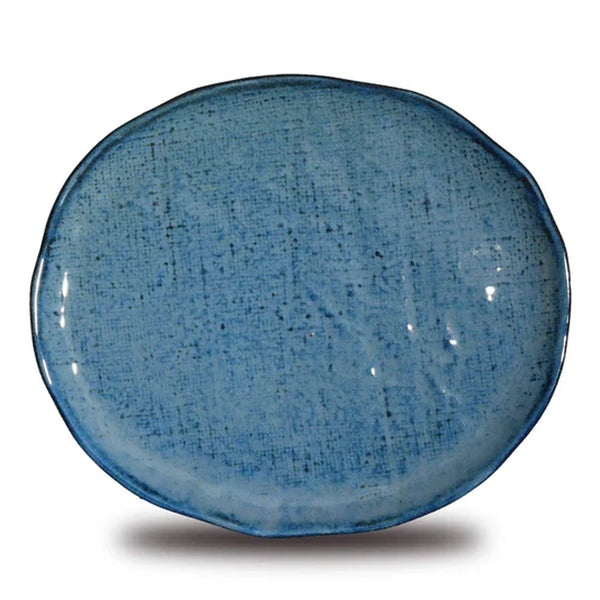 Don Bellini Craftstone 8.25"/21cm Blue Round Porcelain Plate, Pack of 6 Pcs