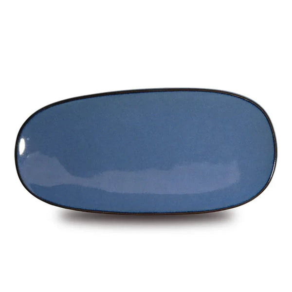 Don Bellini Craftstone 11"/28cm Blue Rectangle Porcelain Platter, Pack of 6 Pcs