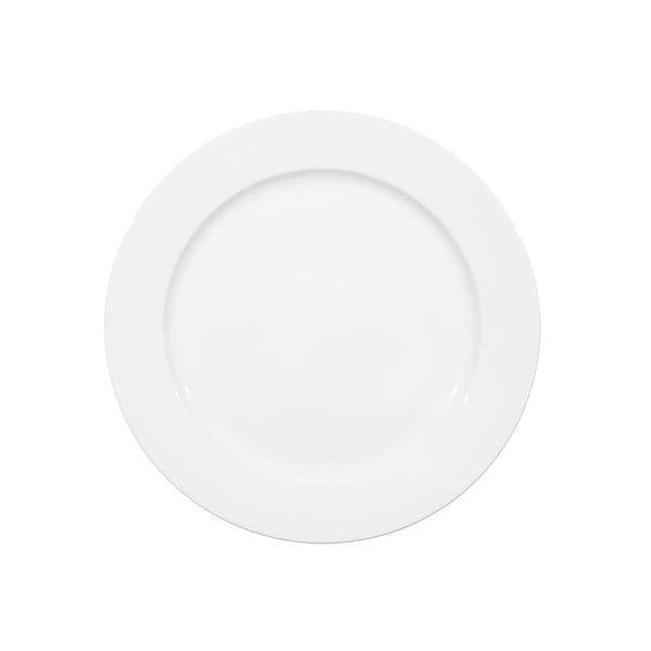Furtino England Delta 32cm/12.5" White Porcelain Service Chop Plate - HorecaStore
