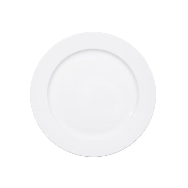 Furtino England Delta 32cm/12.5" White Porcelain Service Chop Plate, Pack of 6