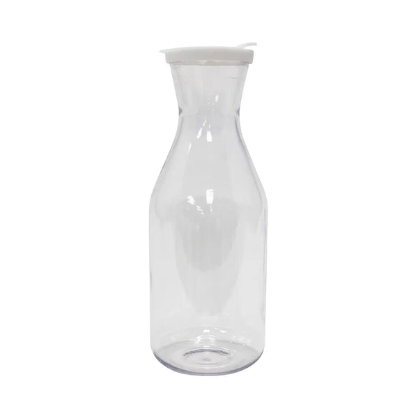 CAC China DCTL-16 Clear Plastic Beverage Decanter with Cover, 1.6 Qt