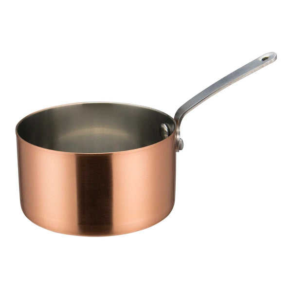 Winco DCWA-205C Mini Sauce Pan, 4-3/8"Dia x 2-3/8"H, Copper Plated