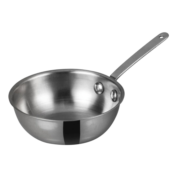 Winco DCWD-102S Mini Wok, 4"Dia x 1-3/16"H, Stainless Steel