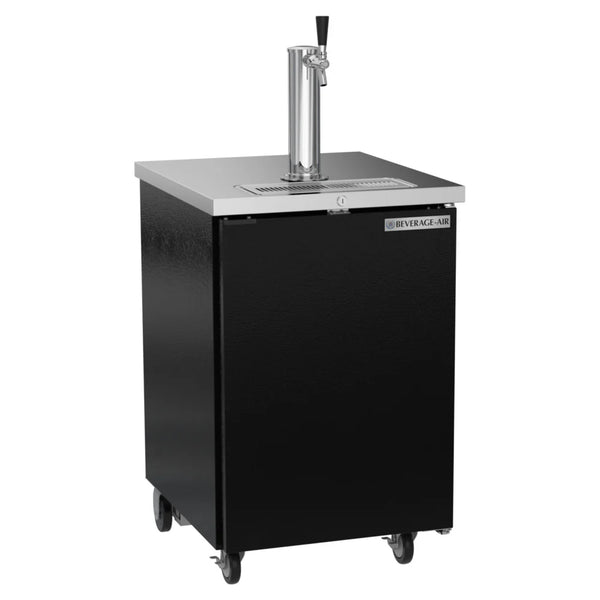 Beverage-Air DD24HC-1-B Single Tap Kegerator Beer Dispenser - Black, (1) 1/2 Keg Capacity