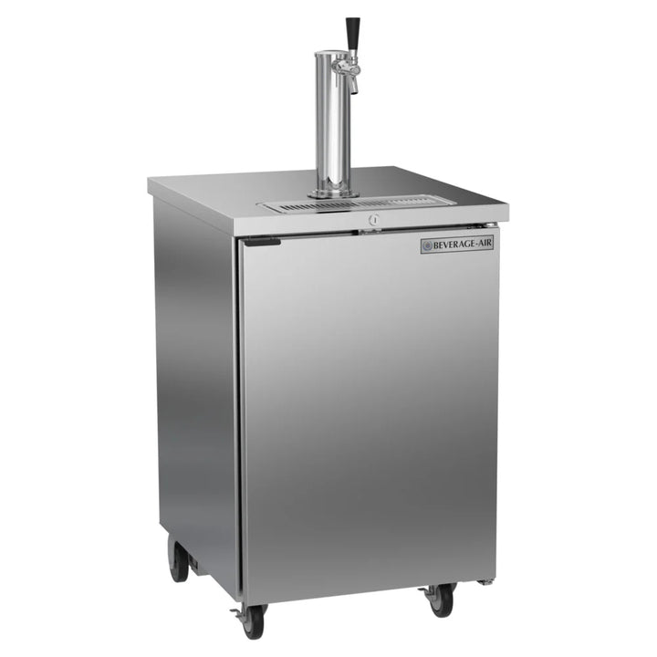 Beverage-Air DD24HC-1-S Single Tap Kegerator Beer Dispenser - Stainless Steel, (1) 1/2 Keg Capacity