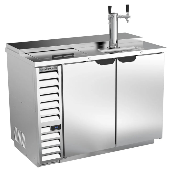 Beverage-Air DD50HC-1-C-S Single Tap Club Top Kegerator Beer Dispenser - Stainless Steel Front, (2) 1/2 Keg Capacity