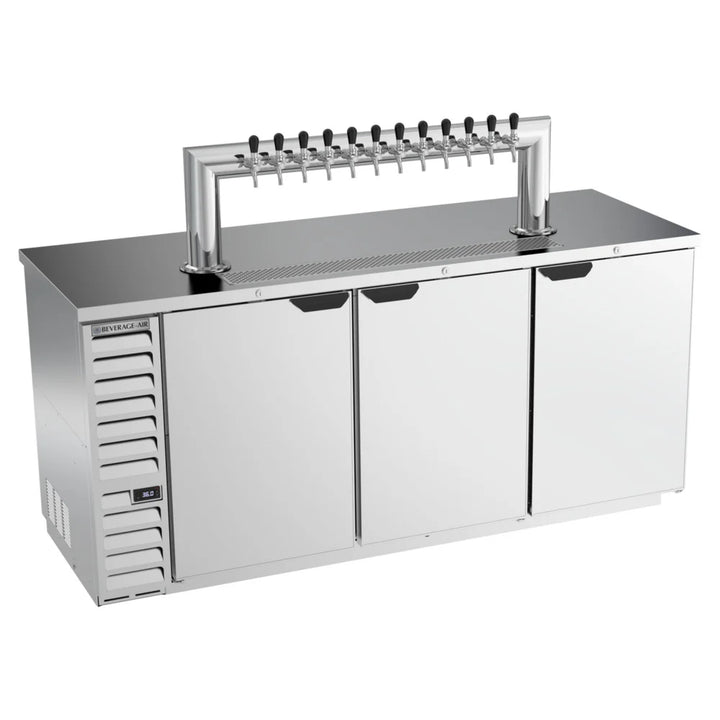 Beverage-Air DD78HC-1-S-12T Twelve Tap Kegerator Beer Dispenser - Stainless Steel, (4) 1/2 Keg Capacity