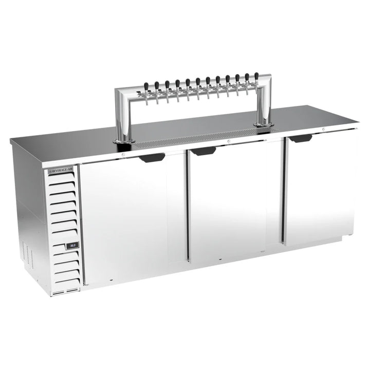 Beverage-Air DD94HC-1-S-12T 12 Tap Kegerator Beer Dispenser - Stainless Steel, (12) 1/6 Keg Capacity