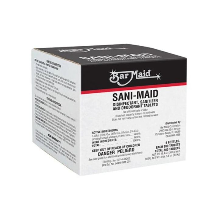 Bar Maid DIS-207 Quaternary Sanitizer Tablets (4-200 Tablets) 2