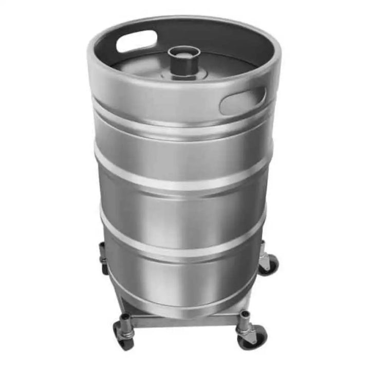 Bar Maid DOL-100, Metal Keg & Pail Dolly, 400 lbs. Load, Fits Most Trash Cans — 5 Casters. 3