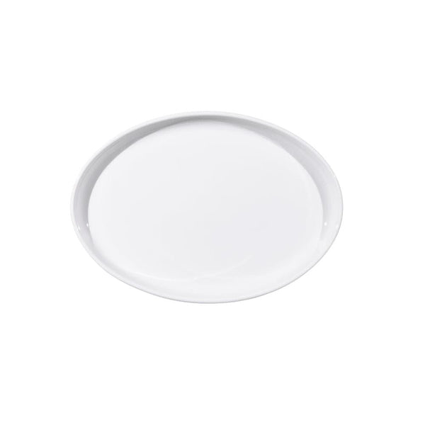 Furtino England Delta 33cm/13" White Porcelain Oval Plate, Pack of 6