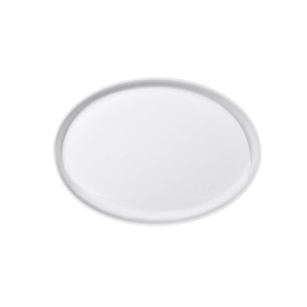 Furtino England Delta 37.5cm/14.5" White Porcelain Oval Plate, Pack of 6