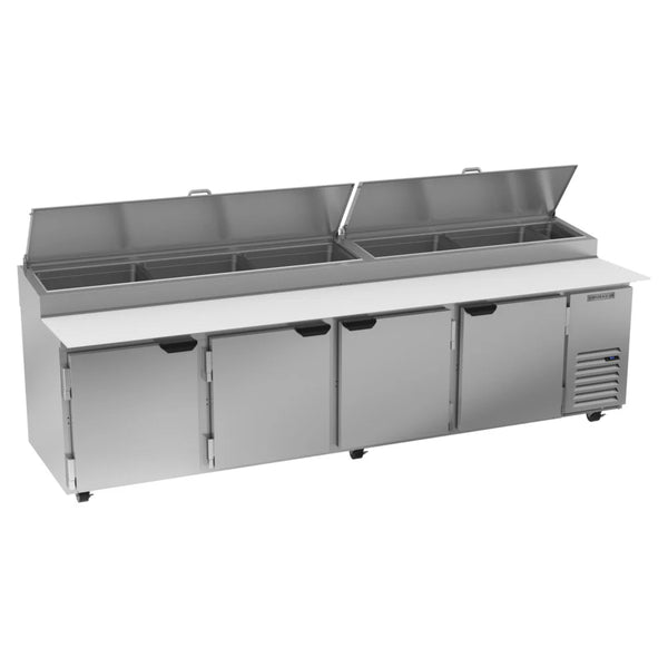 Beverage-Air DP119HC 119" 4 Door Refrigerated Pizza Prep Table