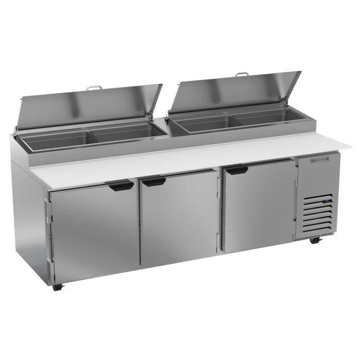 Beverage-Air DP93HC 93" Three Door Refrigerated Pizza Prep Table