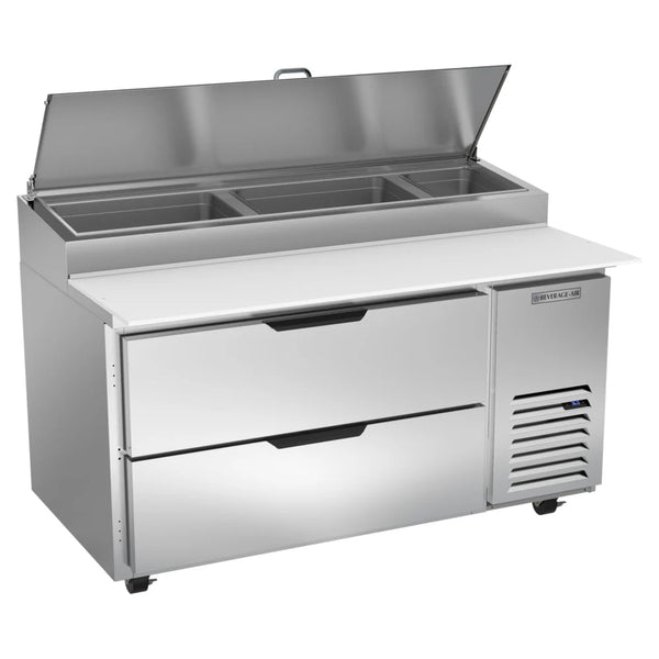 Beverage-Air DPD60HC-2 Hydrocarbon Series 60" 2 Drawer Pizza Prep Table