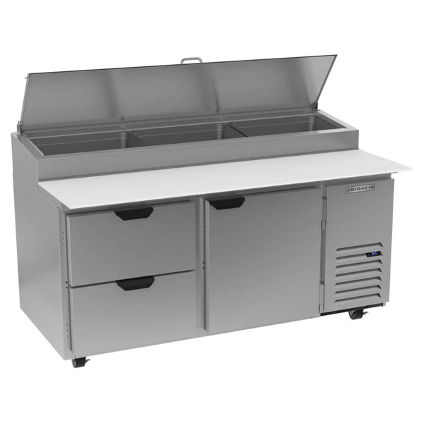 Beverage-Air DPD67HC-2 67" 2 Drawer Pizza Prep Table